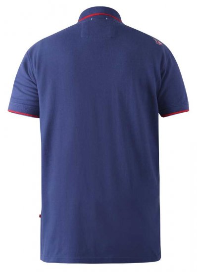 D555 Canning Chest Embroidery Polo Shirt Denim - Polos - Polos homme grande taille