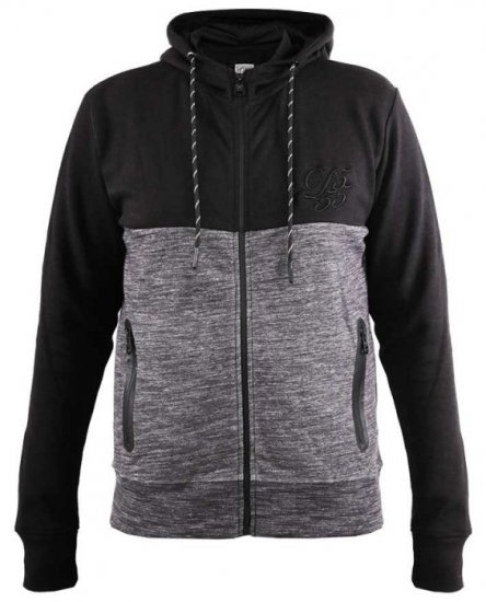 D555 Finnley Couture Hoody With Chest Embroidery Black - Sweatshirts & hoodies - Sweatshirts/Hoodies grande taille homme