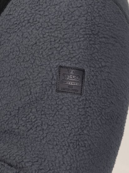 D555 Daly Quarter Zip Fleece Sweatshirt Noir/Gris - Sweatshirts & hoodies - Sweatshirts/Hoodies grande taille homme