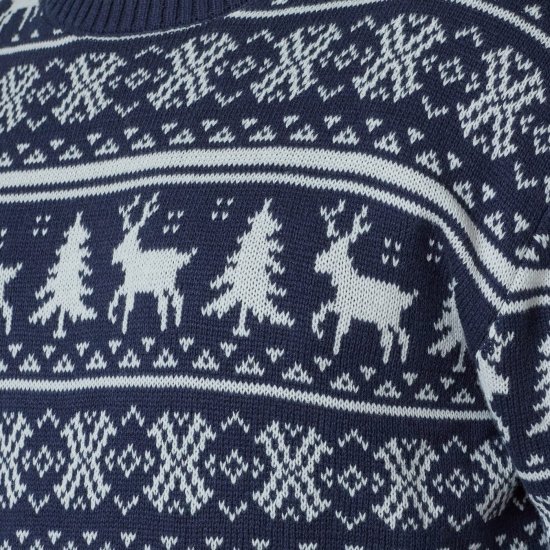 North Latitude 63144 Fjell Reindeer Knit Bleu marine - Sweatshirts & hoodies - Sweatshirts/Hoodies grande taille homme