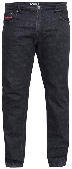 Duke Balfour Relaxed Comfort Fit Stretch Jeans With Elasticated Waist Black - Jeans et pantalons - Jeans et Pantalons grande taille 