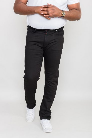 Duke Balfour Relaxed Comfort Fit Stretch Jeans With Elasticated Waist Black - Jeans et pantalons - Jeans et Pantalons grande taille 