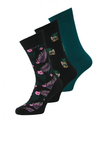 Jack & Jones Pineapple Skulls Chaussettes Noir lot de 3 - Sous-vêtements & bain - Sous-vêtements Grande Taille