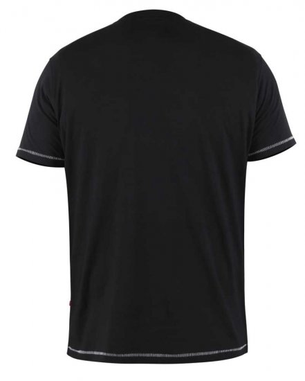 D555 SPIRIT Christmas Spirit Printed T-Shirt Black - T-shirts - T-shirts Homme Grande Taille
