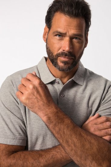 JP1880 702560 Polo Gris chiné - Polos - Polos homme grande taille