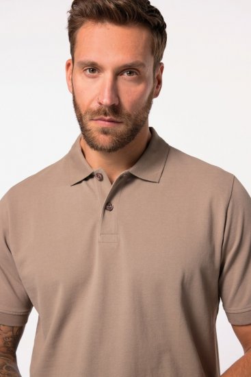 JP1880 702560 Polo Brun gris - Polos - Polos homme grande taille