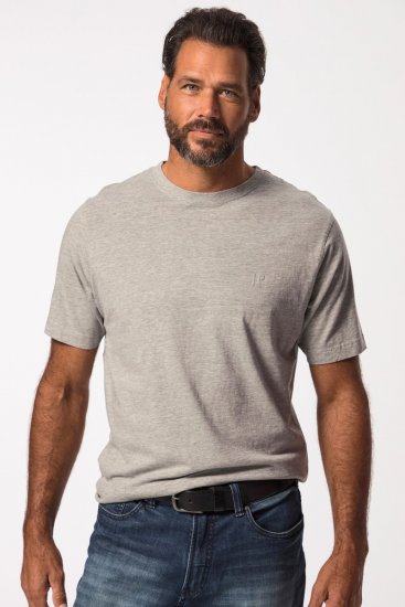JP1880 702637 T-shirt à col rond lot de 2 Gris chiné - T-shirts - T-shirts Homme Grande Taille