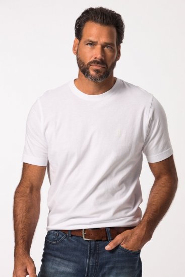 JP1880 702637 T-shirt à col rond lot de 2 Blanc - T-shirts - T-shirts Homme Grande Taille