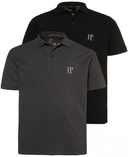 JP1880 704317 Polo lot de 2 Gris foncé - Polos - Polos homme grande taille