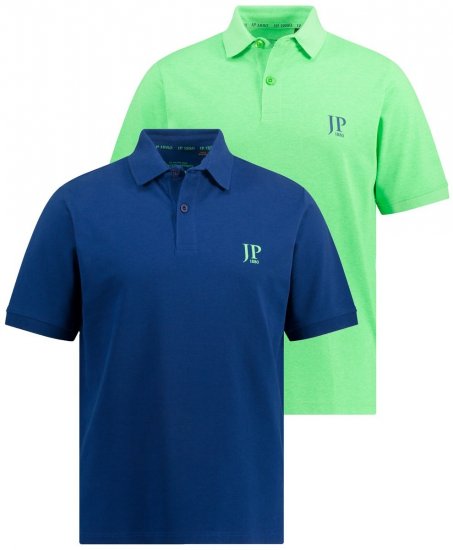 JP1880 704317 Polo lot de 2 Bleu profond - Polos - Polos homme grande taille
