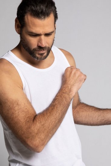 JP1880 705145 Débardeur Blanc - T-shirts - T-shirts Homme Grande Taille