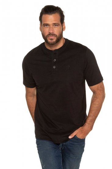JP1880 708420 T-shirt Henley lot de 2 Noir - T-shirts - T-shirts Homme Grande Taille