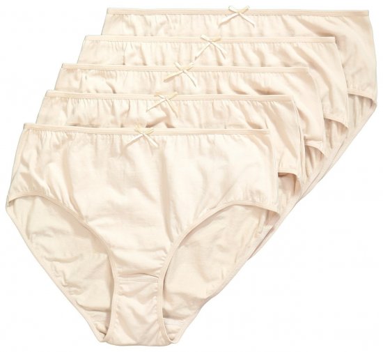 Ulla Popken 710201 Culottes lot de 5 Beige - Culottes - 