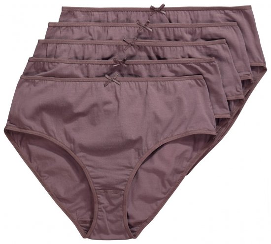Ulla Popken 710201 Culottes lot de 5 Marron - Culottes - 