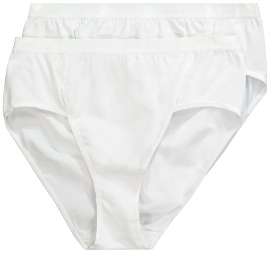Ulla Popken 711214 Culottes lot de 2 Blanc - Culottes - 