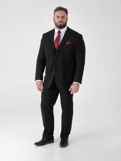 D555 Ted Veste de costume Noir - Costumes - Costumes grandes tailles 