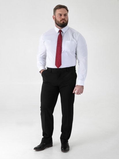 D555 Ted 4 Way Stretch Tailored Trouser Noir - Costumes - Costumes grandes tailles 