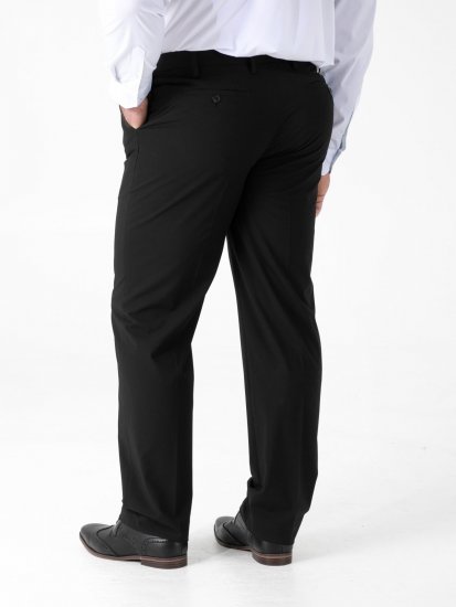 D555 Ted 4 Way Stretch Tailored Trouser Noir - Costumes - Costumes grandes tailles 