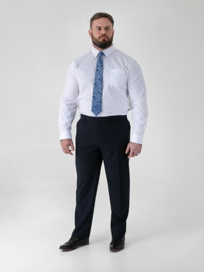 D555 Ted Pantalon de costume Bleu marine - Costumes - Costumes grandes tailles 