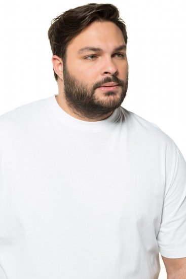 JP1880 712616 T-shirt coupe ventre Blanc - T-shirts - T-shirts Homme Grande Taille