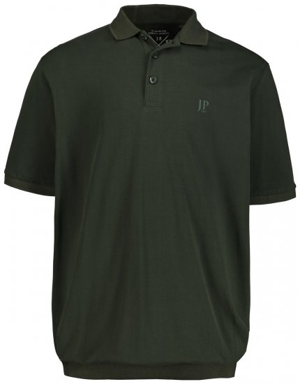 JP1880 712617 Polo coupe ventre Olive foncé - Polos - Polos homme grande taille