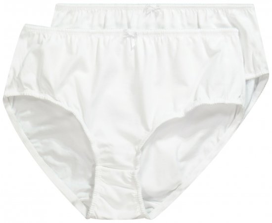 Ulla Popken 712882 Culottes lot de 2 Blanc - Culottes - 