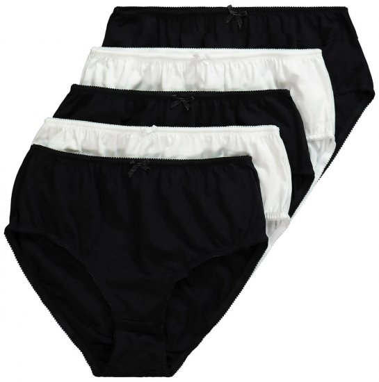 Ulla Popken 712890 Culottes lot de 5 Multicolore - Culottes - 