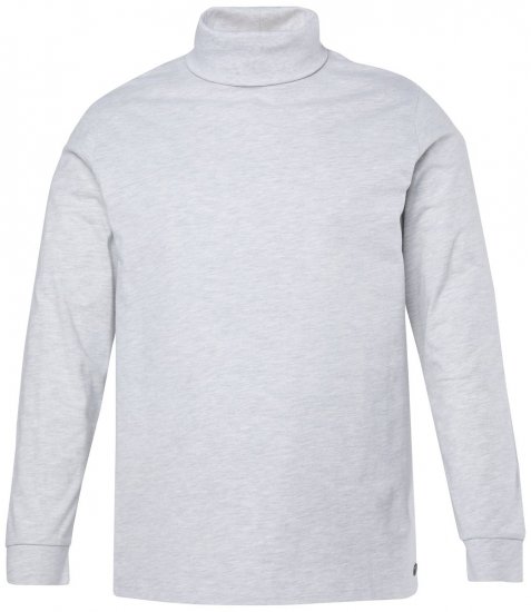 JP1880 723303 T-shirt col roulé manches longues Naturel chiné TALL - TALL T-shirts - T-Shirts Longueur Extra pour Grands Hommes