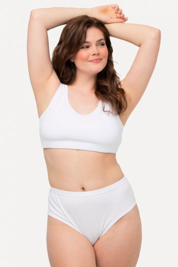 Ulla Popken 723498 Culottes lot de 2 Blanc - Culottes - 