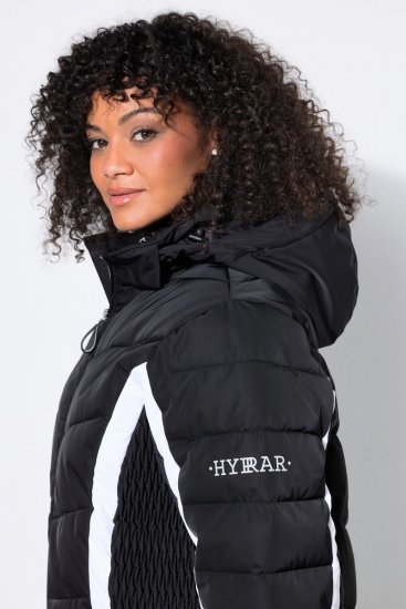Ulla Popken 725348 Veste de ski matelassée Noir - Vêtements de ski - 