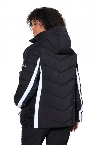 Ulla Popken 725348 Veste de ski matelassée Noir - Vêtements de ski - 