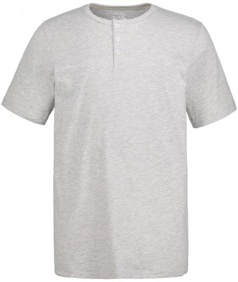 JP1880 726695 T-shirt Henley Gris chiné - T-shirts - T-shirts Homme Grande Taille