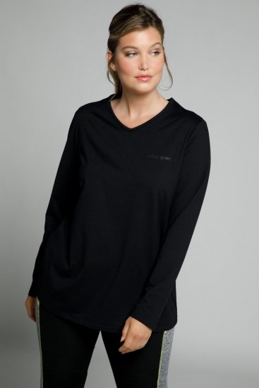 Ulla Popken 751623 Haut de ski à séchage rapide Noir - Vêtements de ski - 