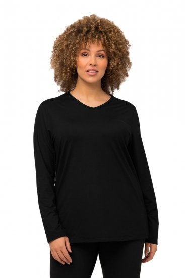 Ulla Popken 751623 Haut de ski à séchage rapide Noir - Vêtements de ski - 