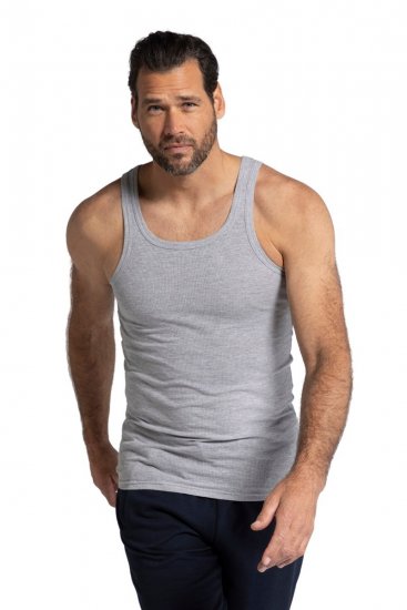 JP1880 782617 Débardeur côtelé Gris chiné TALL - TALL sous-vêtements & bain - Sous-vêtements pour Homme Grand