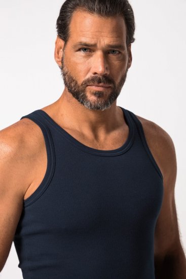 JP1880 782617 Débardeur côtelé Bleu nuit TALL - TALL sous-vêtements & bain - Sous-vêtements pour Homme Grand