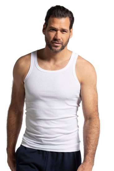 JP1880 782617 Débardeur côtelé Blanc TALL - TALL sous-vêtements & bain - Sous-vêtements pour Homme Grand