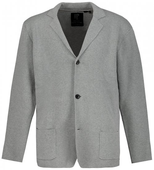 JP1880 Milano Flexnamic Blazer tricoté Gris chiné - Costumes - Costumes grandes tailles 
