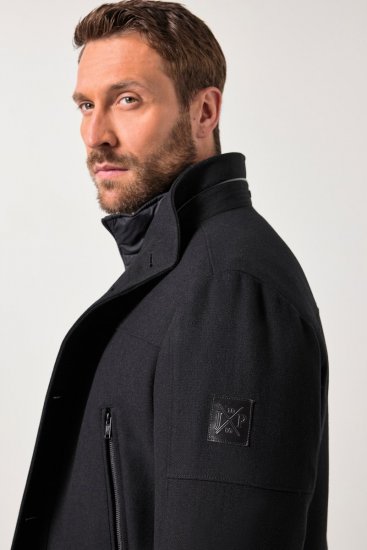 JP1880 Jacket Water-repellent Warm Black - Vestes - Vestes homme grandes tailles