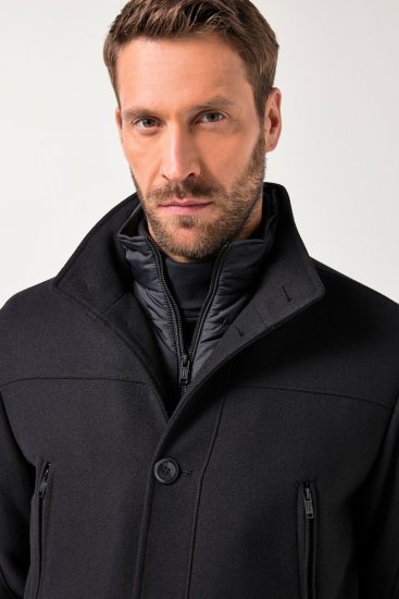 JP1880 Jacket Water-repellent Warm Black - Vestes - Vestes homme grandes tailles