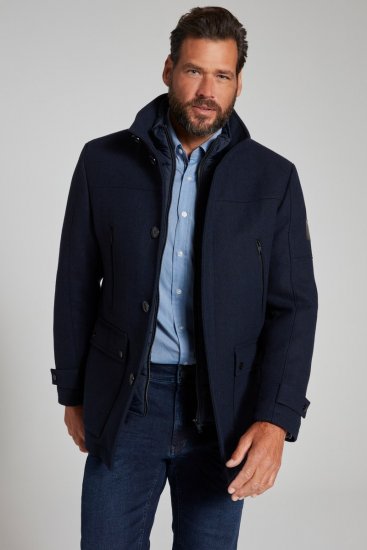 JP1880 Jacket Water-repellent Herringbone Insert Navy - Vestes - Vestes homme grandes tailles