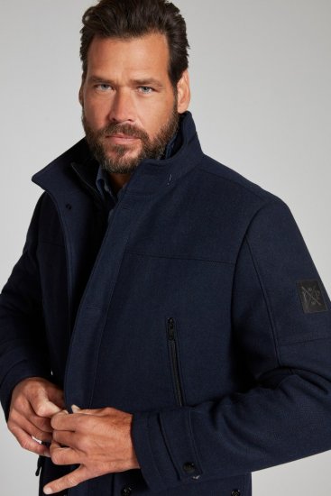 JP1880 Jacket Water-repellent Herringbone Insert Navy - Vestes - Vestes homme grandes tailles