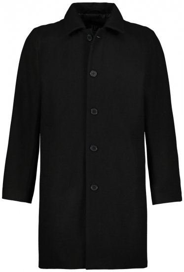 JP1880 795116 Manteau déperlant en laine mélangée Noir TALL - TALL vestes - Vestes coupe TALL pour hommes grands