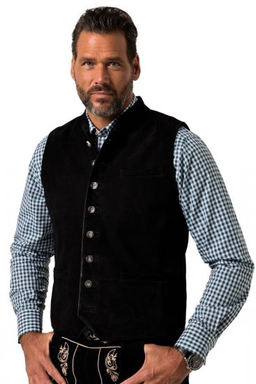 JP1880 Vest Goat Suede Traditional Black - Tenues de fête - Tenues de fête – Pour célébrer avec style et confort
