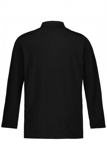 JP1880 799230 Polo à manches longues Noir - Polos - Polos homme grande taille