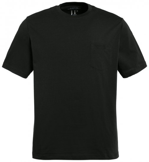 JP1880 799997 T-shirt avec poche poitrine Noir - T-shirts - T-shirts Homme Grande Taille