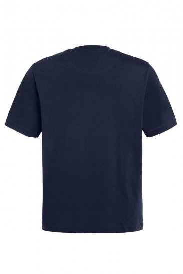 JP1880 799997 T-shirt avec poche poitrine Bleu nuit - T-shirts - T-shirts Homme Grande Taille
