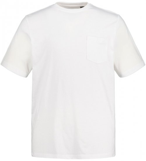 JP1880 799997 T-shirt avec poche poitrine Blanc - T-shirts - T-shirts Homme Grande Taille