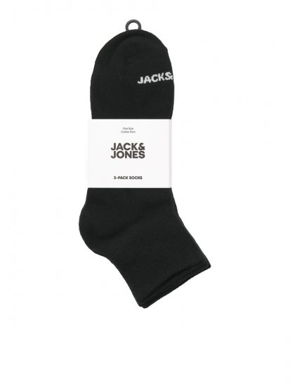 Jack & Jones Luca Chaussettes de tennis Noir lot de 3 - Sous-vêtements & bain - Sous-vêtements Grande Taille