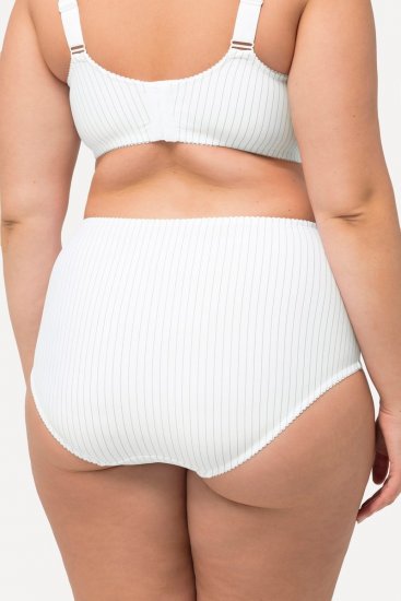 Ulla Popken 800279 Culottes à rayures lot de 2 Blanc - Culottes - 